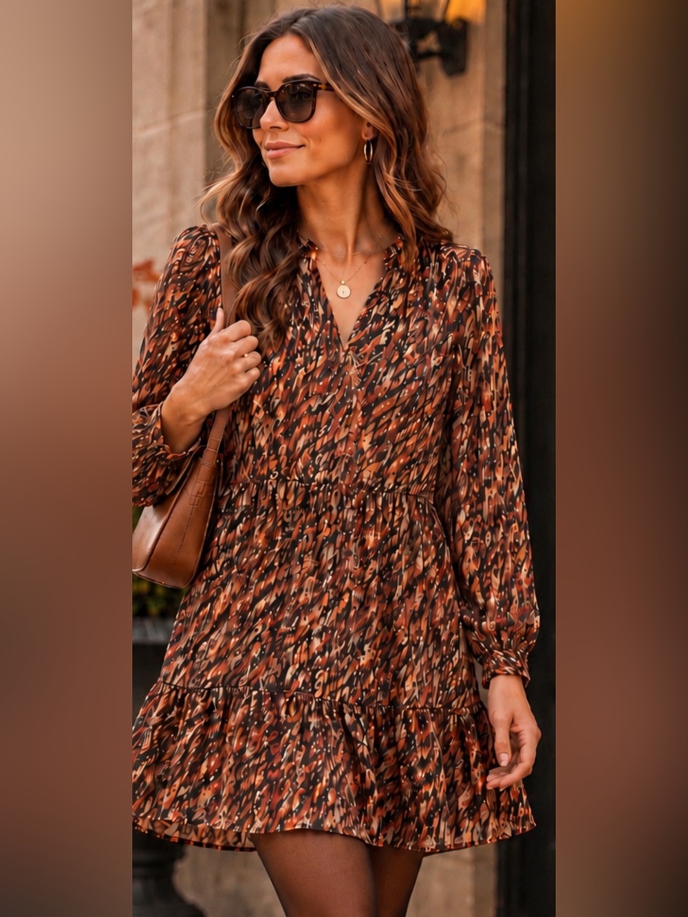 Vince Camuto Metallic Gold Mini Dress Small